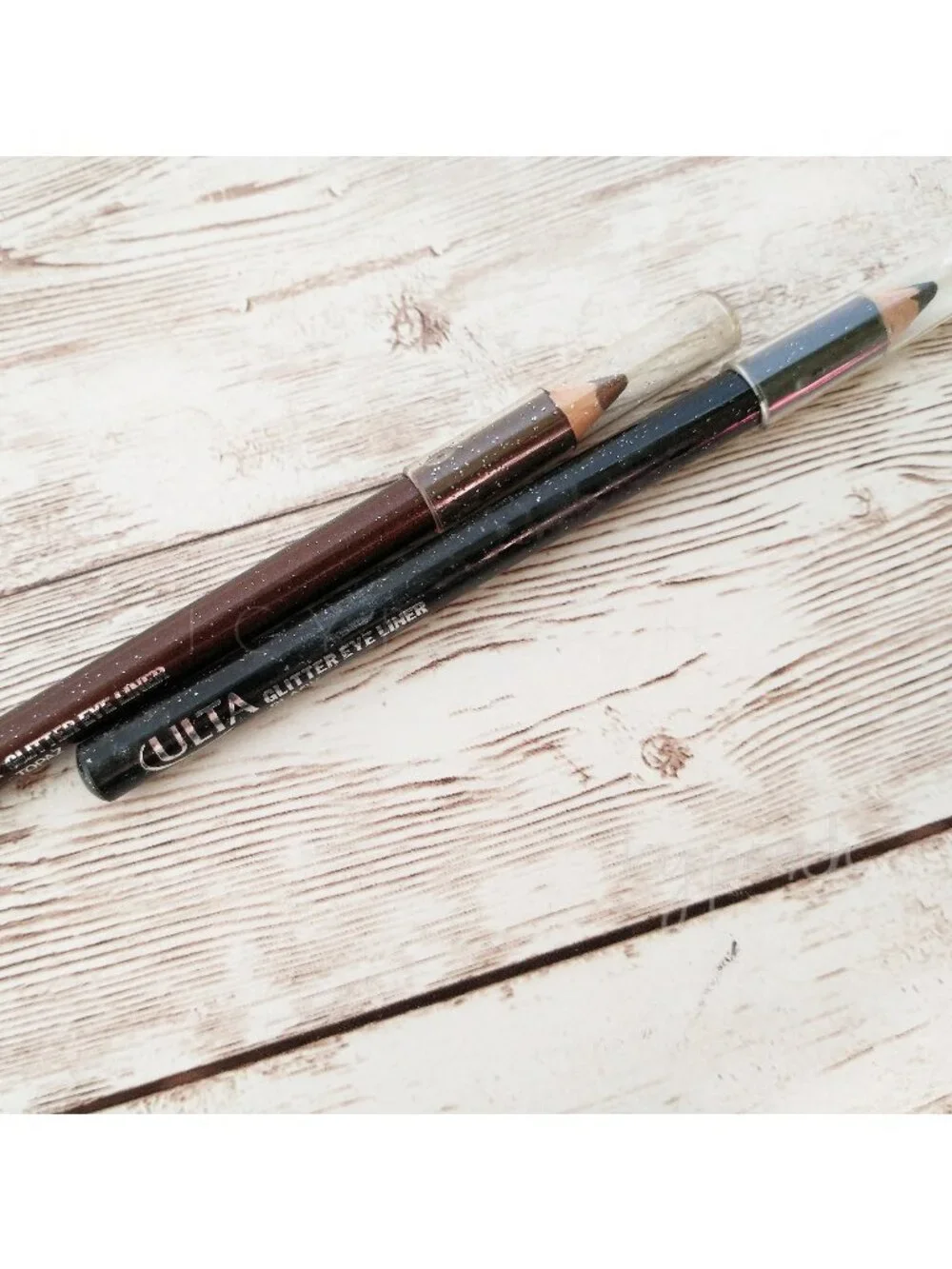 Ulta Glitter Eye Liner Black Topaz Set of 2 Eye Pencils Holiday Party Makeup